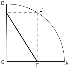 projection of a point on a circle onto the axes: problem