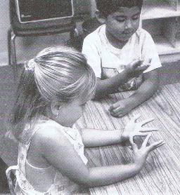 children counting on fingers