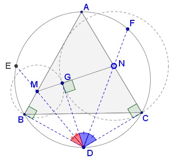60° Angle And Importance of Being The Other End of a Diameter, solution