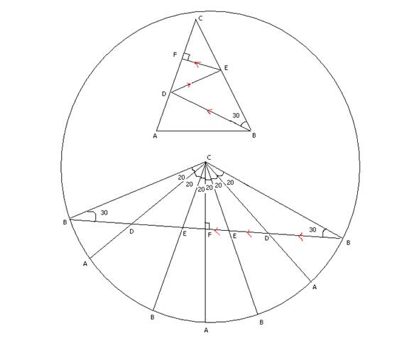 solution 12 to the classical 80-80-20 triangle problem